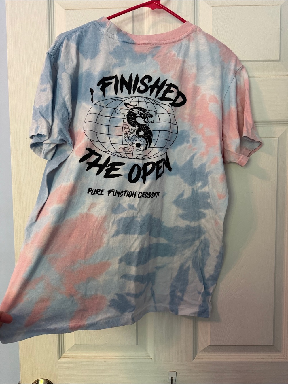 CrossFit Tie-Dye Tee - Pink & Light Blue